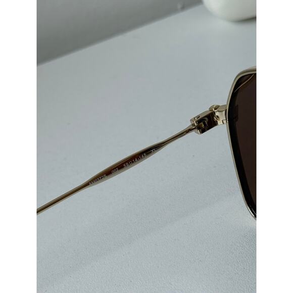 NEW Alexander McQueen AM0372S Gold Aviator Sunglasses main image 8